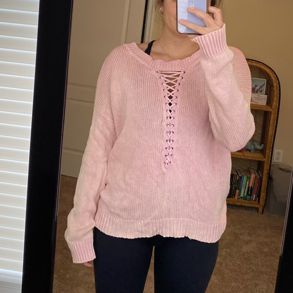 Laced Up Sweater